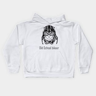 Old School bikeer Kids Hoodie